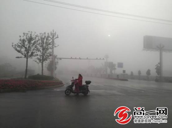大雾侵袭常德明日仍将持续 6日晚迎10℃降温